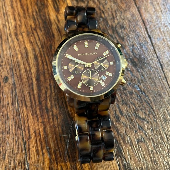 Michael Kors MK5216 Tortoise/Gold Watch main image 4